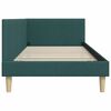 vidaXL Estrutura de Cama de Canto Verde Escuro 80 cm x 200 cm