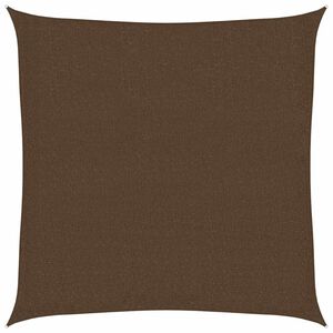 vidaXL Para-sol estilo vela 160 g/m&sup2; 3x3 m PEAD castanho