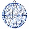 vidaXL Luz de Finial de Natal 200 LED Azul Di&acirc;metro 20 x 22 cm