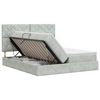 vidaXL Cama com Armazenamento Cinzento-claro 180 x 200 cm Veludo