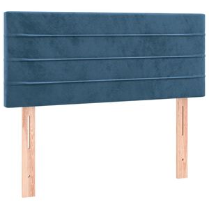 vidaXL Cabeceira de cama veludo 80x5x78/88 cm azul