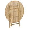 vidaXL Mesa de Jardim Natural 80 x 70 cm Bambu