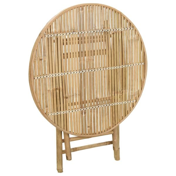 vidaXL Mesa de Jardim Natural 80 x 70 cm Bambu