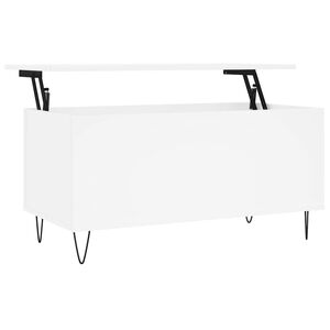 vidaXL Mesa de centro 90x44,5x45 cm derivados de madeira branco