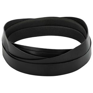 vidaXL Pulseira de Couro 1 Preto 1000 x 3,5 cm Couro
