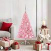 vidaXL &Aacute;rvore de Natal Artificial Pr&eacute;-iluminada Rosa 120 cm PVC