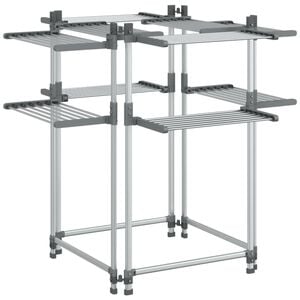 vidaXL Estendal 107x107x120 cm alum&iacute;nio