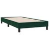 vidaXL Estrutura de cama sem colch&atilde;o 80x210 cm veludo verde-escuro