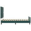 vidaXL Cama Box com cabeceira Verde Escuro 90 x 200 cm Veludo