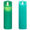 vidaXL 5 pcs conjunto de velas LED c/ controlo remoto branco quente