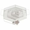 vidaXL Gerador de fumo frio hexagonal 22,5 cm a&ccedil;o inoxid&aacute;vel