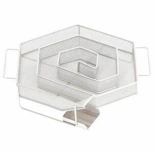 vidaXL Gerador de fumo frio hexagonal 22,5 cm a&ccedil;o inoxid&aacute;vel
