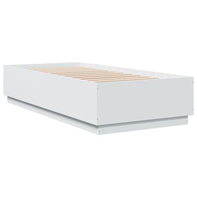 vidaXL Estrutura de cama 90x200 cm derivados de madeira branco