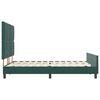 vidaXL Cama Box com cabeceira Verde Escuro 160 x 200 cm Veludo