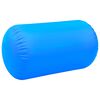 vidaXL Rolo de gin&aacute;stica/yoga insufl&aacute;vel com bomba 100x60 cm PVC azul