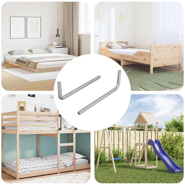vidaXL Chave Hexagonal 2 pcs Prateado 32 x 86 mm A&ccedil;o