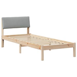 vidaXL Estrutura da cama Marrom e cinza claro 80 x 200 cm