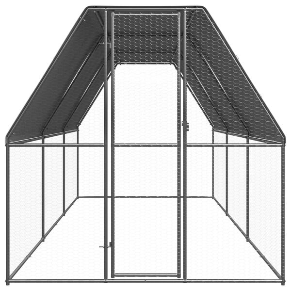 vidaXL Galinheiro 2x6x2 m a&ccedil;o galvanizado