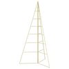 vidaXL &Aacute;rvore de Natal de metal KUOPIO 140 cm A&ccedil;o Ouro