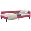 vidaXL Estrutura de Cama de Canto Vinho Vermelho 100 cm x 200 cm