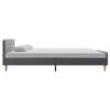 vidaXL Estrutura de cama em tecido 120x200 cm cinzento-claro