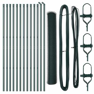 vidaXL Poste de Cerca Verde