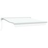 vidaXL Toldo retr&aacute;til Branco 300 x 250 x 165 cm Tecido e Metal
