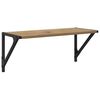 vidaXL Prateleiras de Parede com prateleira 2 pcs Carvalho Artesanal