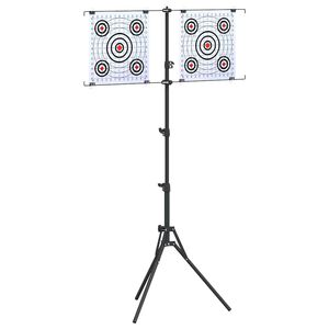 vidaXL Suporte para alvo Preto e Branco 82,5 x 51 x 150 cm Metal