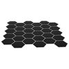 vidaXL Azulejo hexagonal 50 pcs Branco 30 x 30 cm Poliuretano e PET