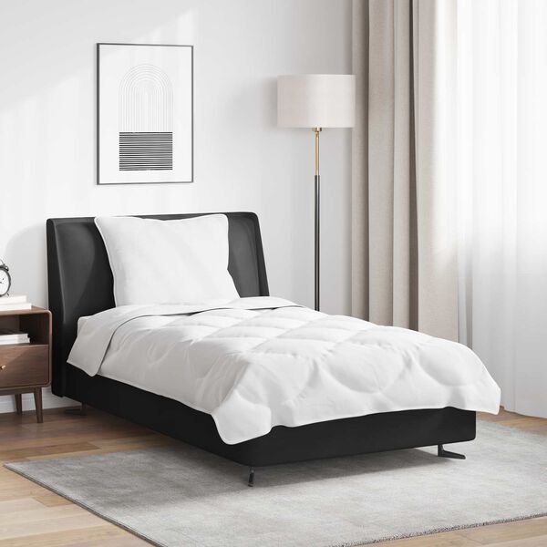 vidaXL Conjunto de Edredom com travesseiro 2 pcs Branco Microfibra