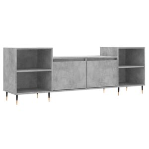 vidaXL M&oacute;vel de TV 160x35x55 cm derivados de madeira cinzento cimento