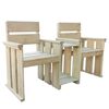 vidaXL Banco de jardim com 2 lugares 150 cm pinho impregnado