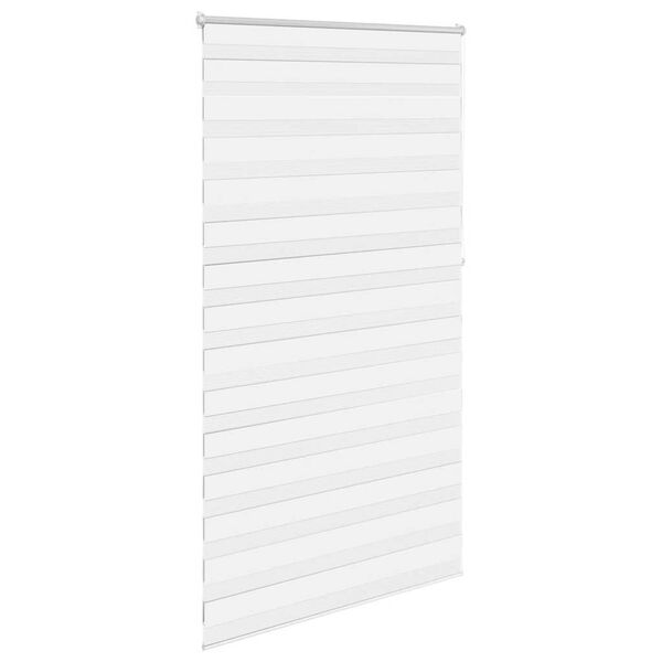 vidaXL Estore de rolo 120 x 230 cm, linhas de zebra / Branco