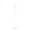 vidaXL Bengaleiro 177 cm ferro revestido a p&oacute; branco