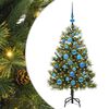 vidaXL &Aacute;rvore de Natal Artificial Articulada com Cones Verde 120 cm