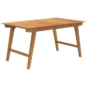 vidaXL Mesa de jardim 150x90x75 cm madeira de ac&aacute;cia maci&ccedil;a