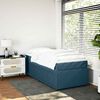 vidaXL Cama com molas/colch&atilde;o 90x200 cm veludo azul-escuro