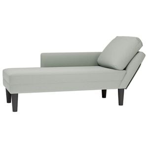 vidaXL Chaise lounge c/ almofada/apoio de bra&ccedil;os direito veludo