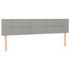 vidaXL Cama com molas/colch&atilde;o 200x200 cm tecido cinza-claro