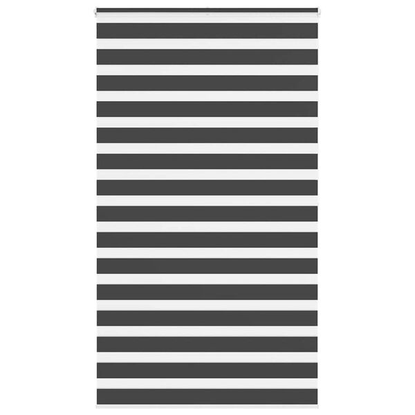 vidaXL Cortina de zebra 125x200 cm largura do tecido 120,9cm poli&eacute;ster