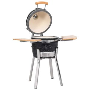 Kamado churraqueira fumadora de cer&acirc;mica 33 cm