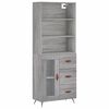vidaXL Arm&aacute;rio alto 69,5x34x180 cm derivados de madeira sonoma cinza