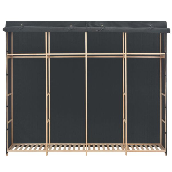 vidaXL Roupeiro 200x40x170 cm tecido cinzento