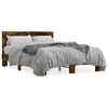 vidaXL Estrutura cama 140x190 cm derivados de madeira/metal