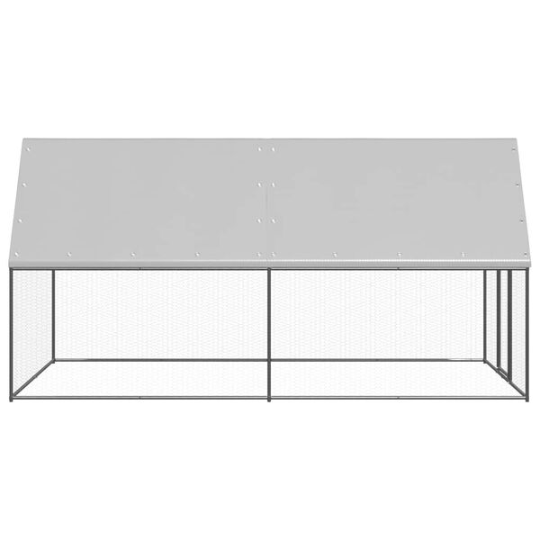 vidaXL Galinheiro 2x4x2 m a&ccedil;o galvanizado