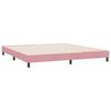 vidaXL Cama sem molas/colchão 180x210 cm veludo Rosa