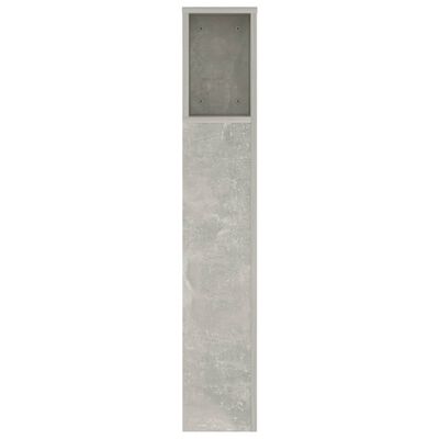 vidaXL Armário de cabeceira 140x18,5x104,5 cm cinzento de betão