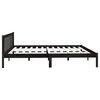 vidaXL Estrutura de cama super king 180x200 cm pinho maciço preto