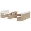 vidaXL Conjunto de Sof&aacute; de Jardim 10 unid. 9-N&uacute;mero de lugares